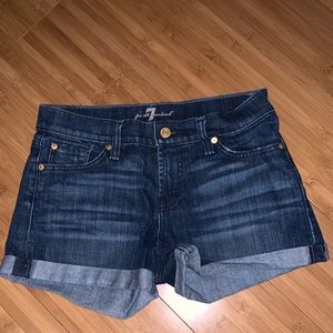 7 for all Mankind denim shorts